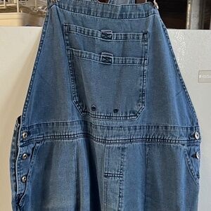 Womens Columbia denim bibs overalls size X large